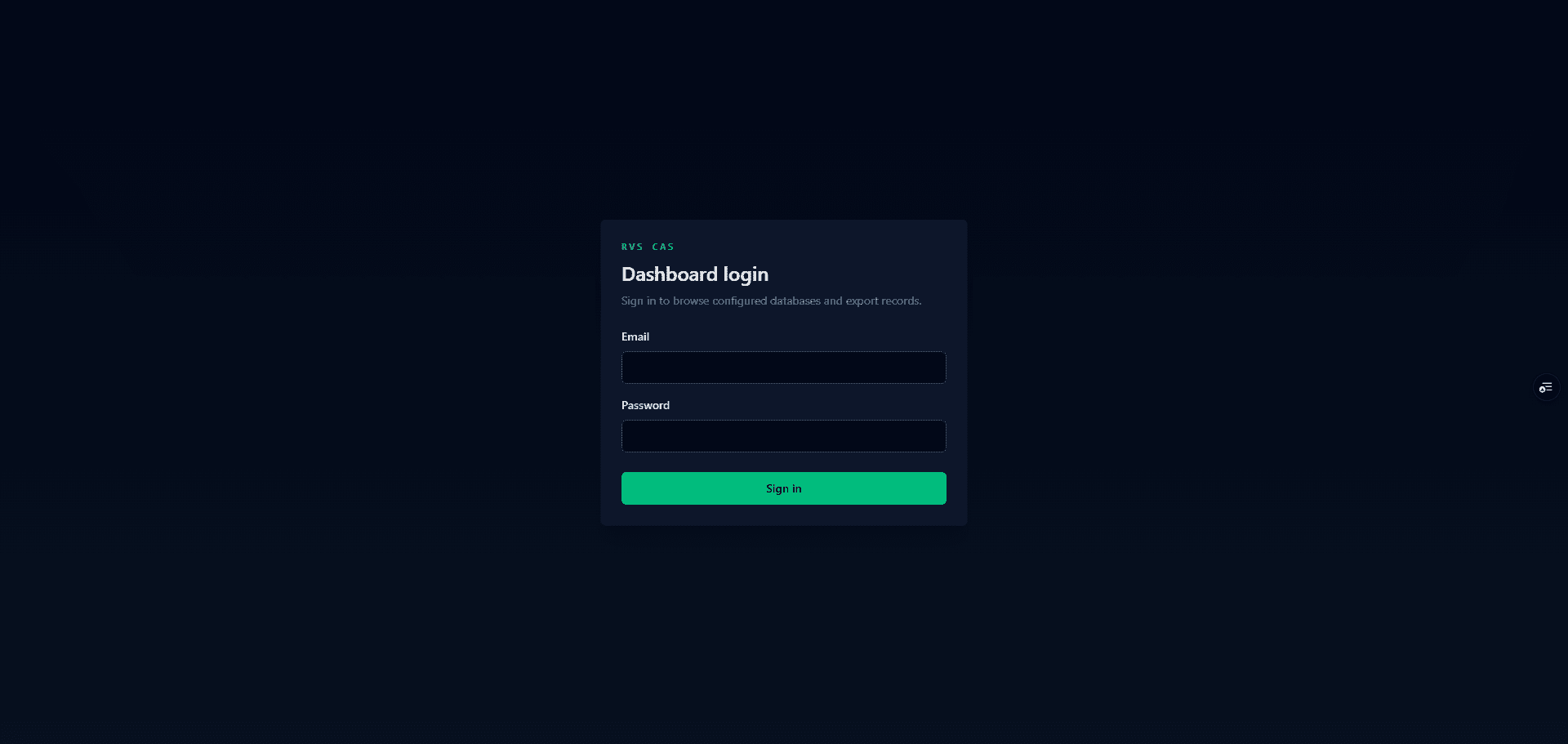 RVS Institute Database Dashboard